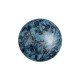 Les perles par Puca® Cabochon 14mm - Metallic mat blue spotted 23980/65325